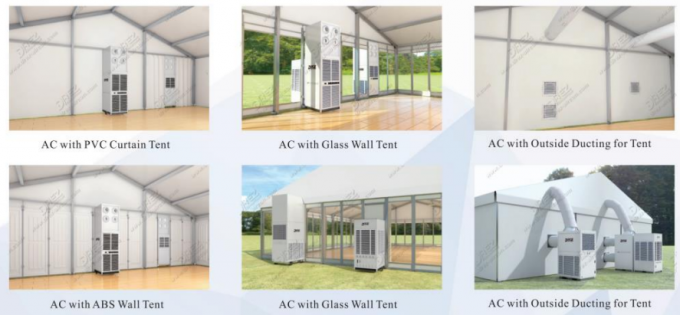 Integraler Klassiker verpackte Zelt-Klimaanlage, beständiger Wechselstrom Zelt der hohen Temperatur im Freien