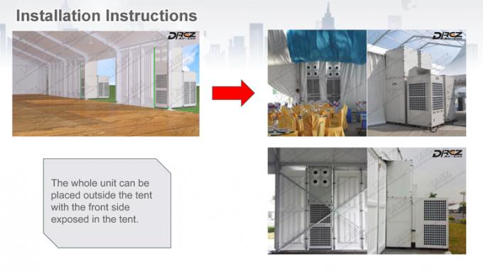 Schwarze industrielle Zelt-Klimaanlage Drez tragbares Kühlsystem HVAC Temperary