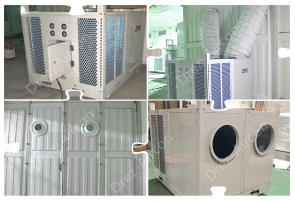 Horizontale industrielle Zelt-Klimaanlage, hoher beständiger verpackter Zelt-Luftkühler