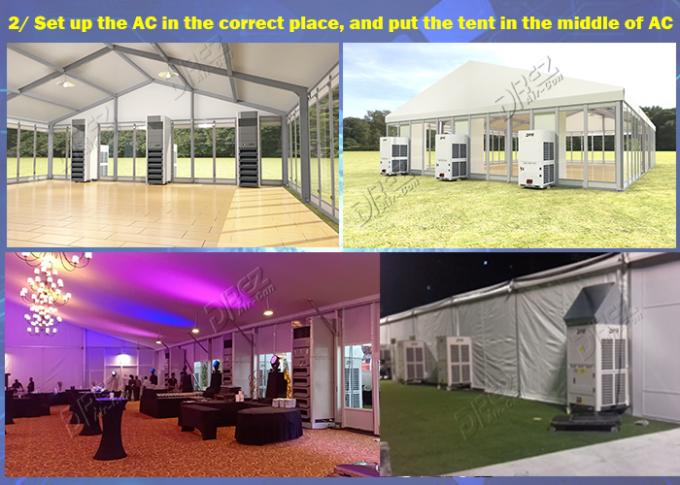 Werbung Drez 36HP verpackte die Zelt-Klimaanlage, die für Hochzeit im Freien abkühlt u. erhitzt