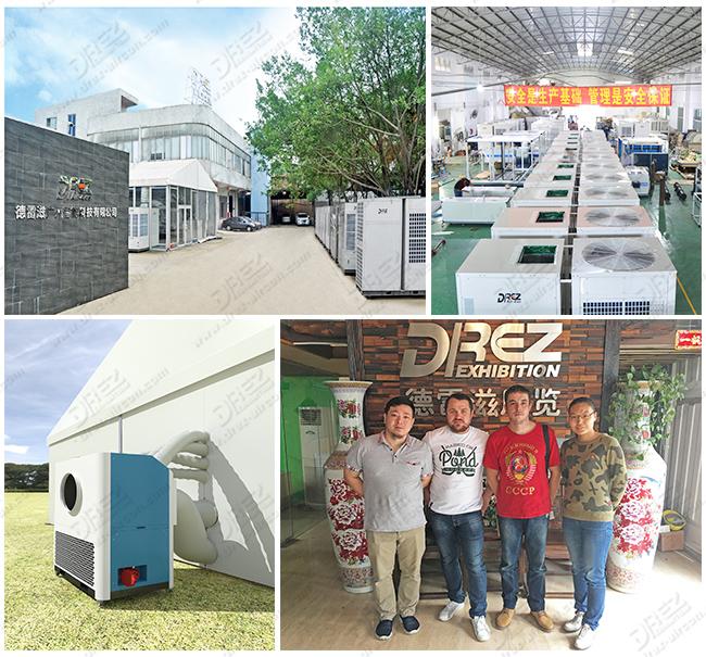 kommerzieller Zelt-Klimaanlagen-Boden des Ereignis-5HP im Freien, der klein steht